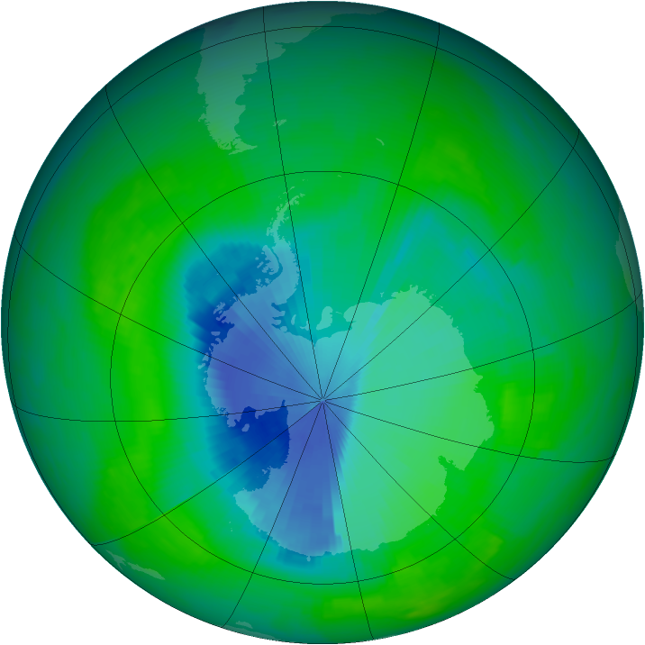 Ozone Map 1989-11-28